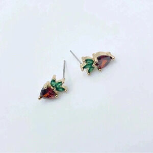 Petite Strawberries Stud Earrings